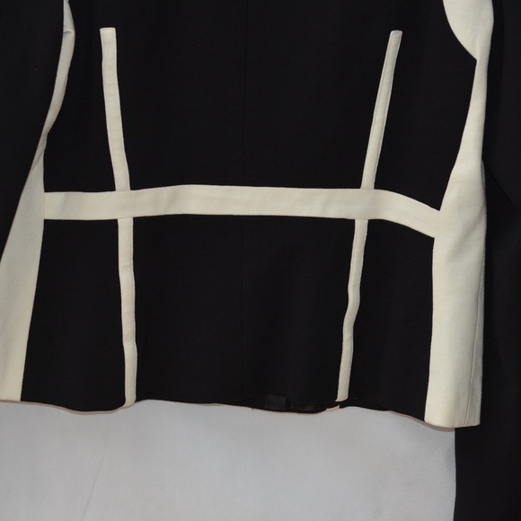 Black & Cream Structured Jacket SZ XL Studio Point - Picture 9 of 9